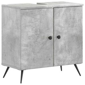 vidaXL Waschbeckenschrank BREDA Betongrau 59,5 x 31,5 x 59 cm
