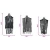 vidaXL Hängender Halloween Geist 3 pcs Schwarz 66 x 110 cm Polyester