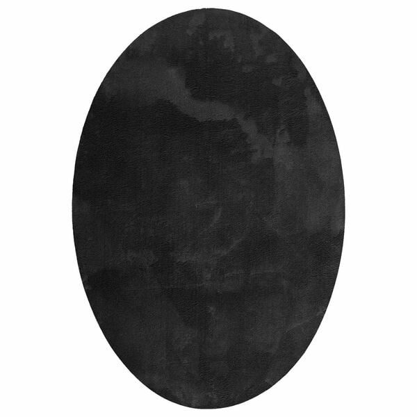 vidaXL Teppich HUARTE Schwarz 170 x 120 cm 100 %Polyester