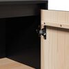 vidaXL Sideboards 2 Stk. Schwarz 31,5x34x75 cm Massivholz Kiefer