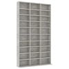 vidaXL CD-Schrank Betongrau 102x23x177,5 cm Holzwerkstoff
