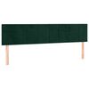 vidaXL Boxspringbett mit Matratze Dunkelgr&uuml;n 160x200 cm Samt