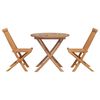 vidaXL Garten Essgruppe 3 stk. Braun Massivholz Akazie