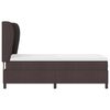 vidaXL Boxspringbett mit Matratze Dunkelbraun 90 x 200 cm Stoff