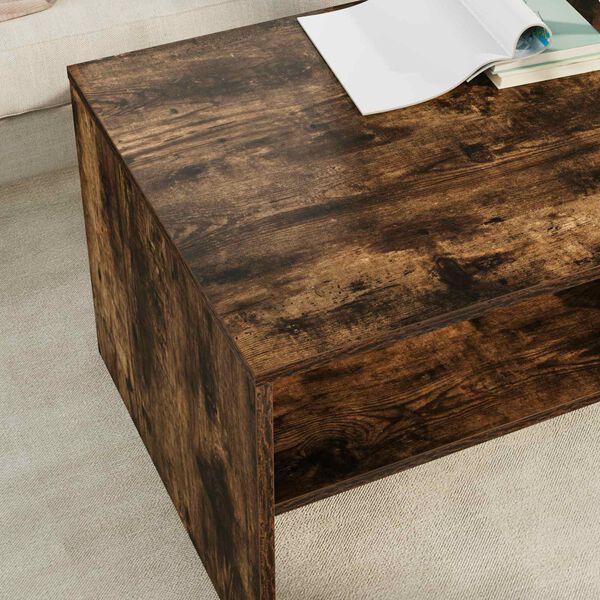 vidaXL Couchtisch Ger&auml;ucherte Eiche 100 x 50 x 40 cm Holzwerkstoff