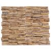 vidaXL 3D-Wandverkleidung 10 Stk. 1,01 m&sup2; Massivholz Teak
