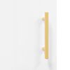 vidaXL Highboard Hochglanz-Wei&szlig; 34,5x34x180 cm Holzwerkstoff