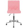 vidaXL Esszimmerst&uuml;hle 2 Stk. Drehbar Rosa Samt