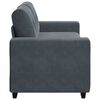 vidaXL Zweisitzer-Sofa Dunkelgrau 140 cm Samt