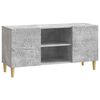 vidaXL TV-Schr&auml;nk 102 x 34,5 x 50 cm Betongrau Holzwerkstoff