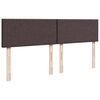 vidaXL Boxspringbett mit Matratze Dunkelbraun 180x200 cm Stoff