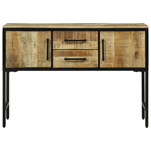 vidaXL Konsolentisch mit T&uuml;r Braun 100 x 35 x 70 cm Massivholz Mango