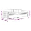 vidaXL Tagesbett mit Matratze Rosa 90x200 cm Samt