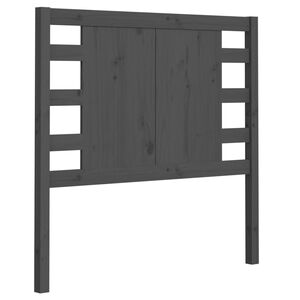 vidaXL Kopfteil Grau 81x4x100 cm Massivholz Kiefer