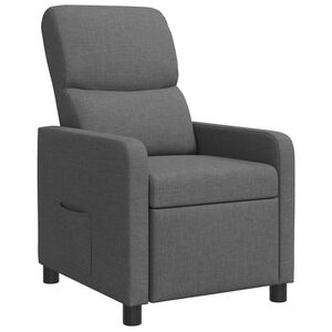 vidaXL Liegesessel Dunkelgrau Polyester