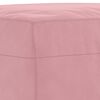 vidaXL 3-tlg. Sofagarnitur mit Kissen Rosa Samt