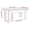 vidaXL Couchtisch Grau Sonoma 100x60x42 cm Holzwerkstoff