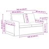 vidaXL Sofa 2 pcs Dunkelgrau