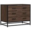 vidaXL Schubladenschrank Braun Eichen-Optik 70x41x56 cm Holzwerkstoff