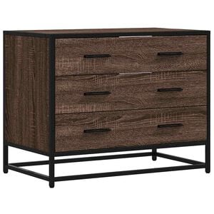 vidaXL Schubladenschrank Braun Eichen-Optik 70x41x56 cm Holzwerkstoff