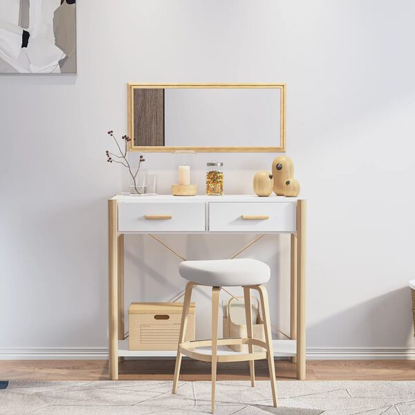 vidaXL Konsolentisch Wei&szlig; 82x38x75 cm Holzwerkstoff