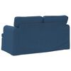 vidaXL Sofa 120cm Blau Metall