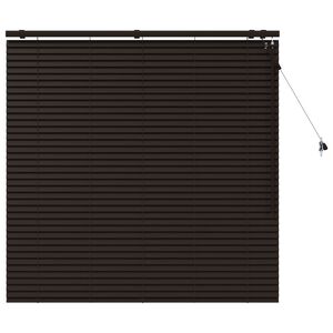 vidaXL Venezianische Jalousie Dunkelbraun 140 x 130 cm 35 mm
