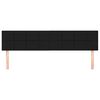 vidaXL Kopfteile Schwarz 180x5x78/88 cm Stoff
