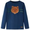 Kinder-Langarmshirt Marineblau 140