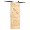vidaXL Schiebet&uuml;r 70 x 210 cm Massivkiefer (Unbehandelt)