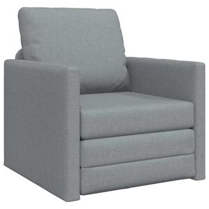 vidaXL Schlafsofa Hellgrau 74 x 77 x 81 cm Stoff