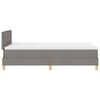 vidaXL LED Boxspringbett mit Matratze mit LED Taupe 120 x 200 cm Stoff