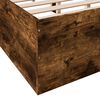 vidaXL Bettgestell R&auml;uchereiche 135x190 cm Holzwerkstoff