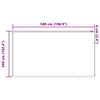 vidaXL Spitzenvorhang mit Vorh&auml;ngen Floral Wei&szlig; 260 x 500 cm Polyester