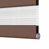 vidaXL Doppelrollo Braun 90x200 cm Stoffbreite 85,9 cm Polyester