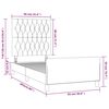vidaXL Bettgestell ohne Matratze Hellgrau 90x200 cm Samt