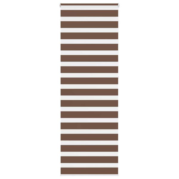 vidaXL Doppelrollo Braun 80x230 cm Stoffbreite 75,9 cm Polyester