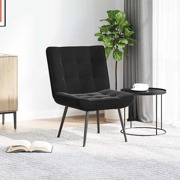 vidaXL Relaxsessel Schwarz 64x74x84 cm Samt