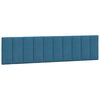 vidaXL Bettgestell mit LED ohne Matratze "Hanko" Blau 200x200 cm Samt