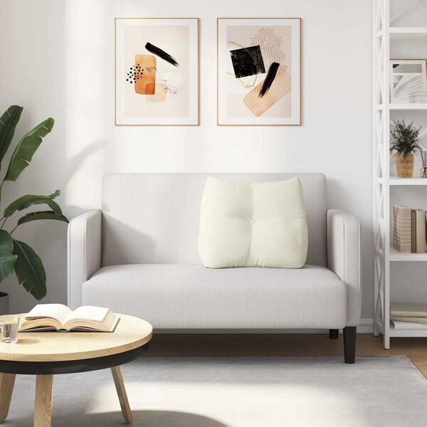 vidaXL R&uuml;ckenkissen Creme 60 x 24 x 50 cm Samt