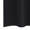 vidaXL Verdunkelungs-Vorh&auml;nge mit Ringen 2 pcs Schwarz 260 x 140 cm