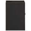 vidaXL Bad-Wandschrank Schwarz 38x33x48 cm Massivholz Mango