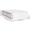 vidaXL Bettgestell ohne Matratze Dunkelbraun 140x190 cm Stoff