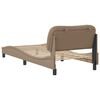 vidaXL Bettgestell ohne Matratze "Hvar" Cappuccino-Braun 90x190 cm Kunstleder