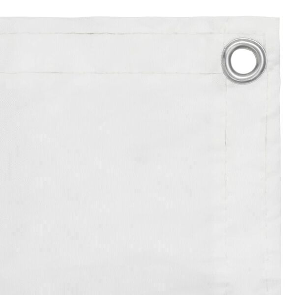 vidaXL Balkon-Sichtschutz Wei&szlig; 90x300 cm Oxford-Gewebe