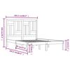 vidaXL Massivholzbett ohne Matratze 200x200 cm Kiefer