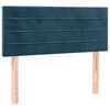 vidaXL Boxspringbett mit Matratze & LED Dunkelblau 120x190 cm Samt