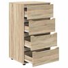 vidaXL Stauraumschr&auml;nke 2 pcs Sonoma-Eiche 60 x 48 x 105 cm