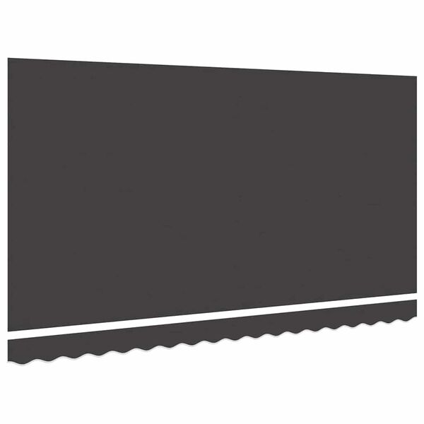 vidaXL Markisenersatzstoff Anthrazit 380 x 195 cm Polyester