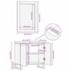 vidaXL Badezimmerm&ouml;bel-Set mit Regal mit T&uuml;r 2 pcs Wei&szlig; Holzwerkstoff